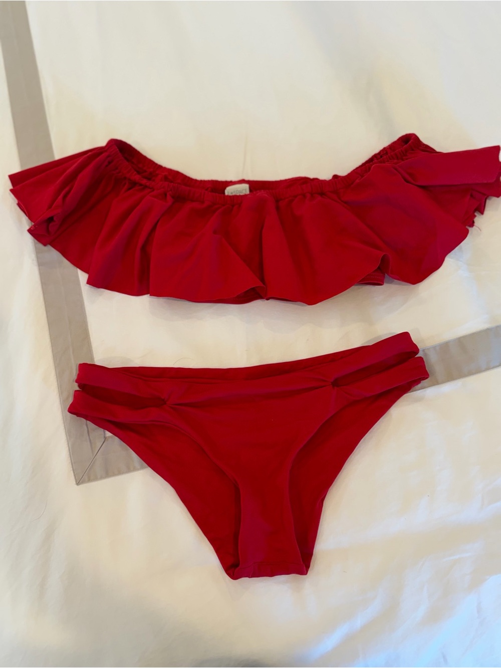 ❤️ L*Space Red Bikini Set – Size XS